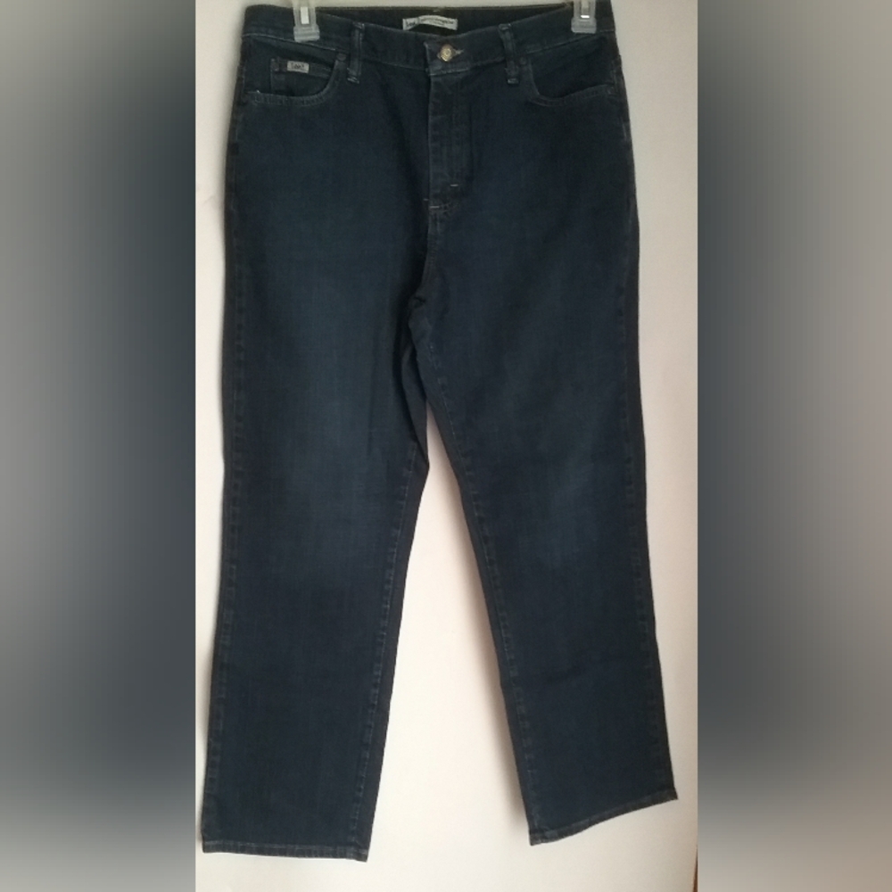 Women Lee Relaxed Straight Leg Jeans Sz 12 Medium